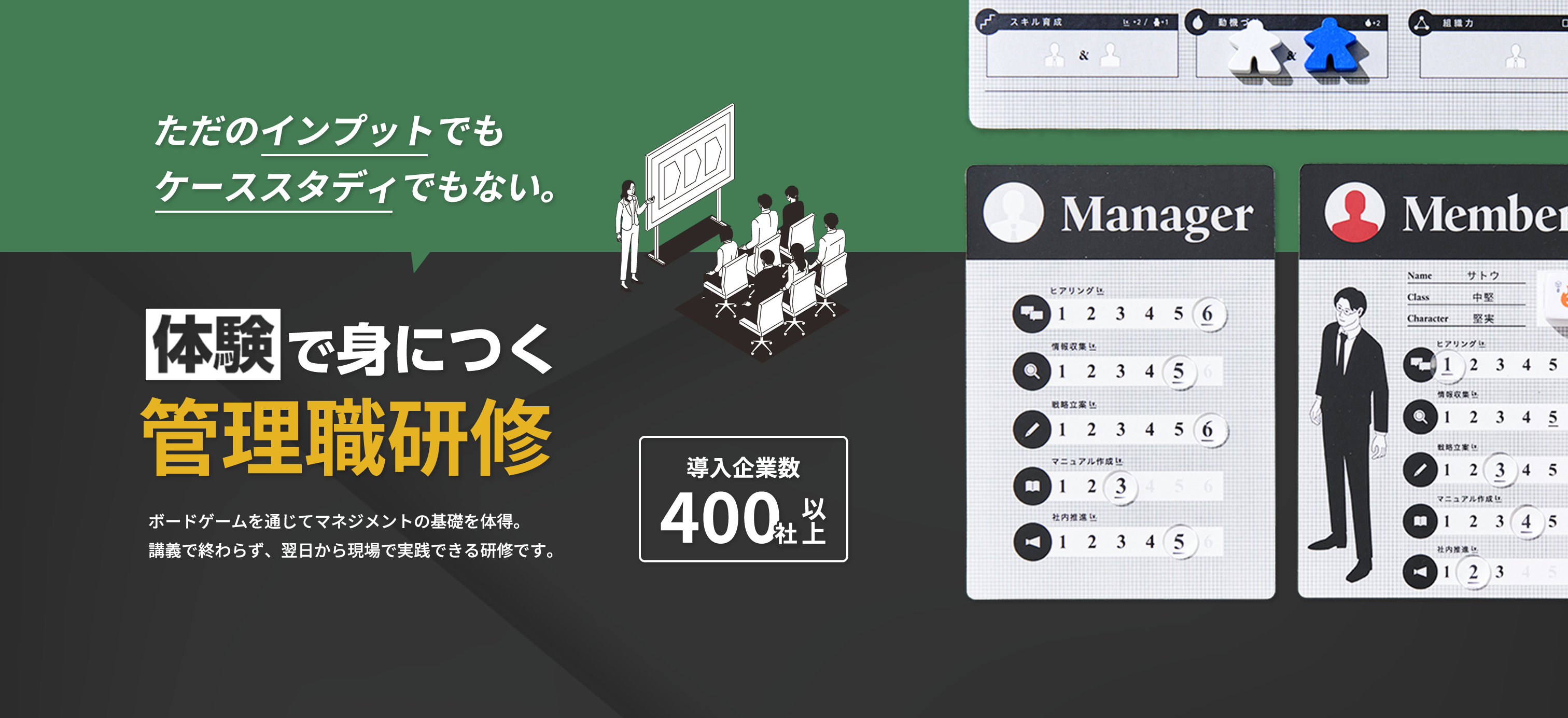 体験で身につく管理職研修